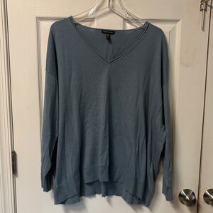 Eileen Fisher Women's V-Neck Sweater in Slate Blue